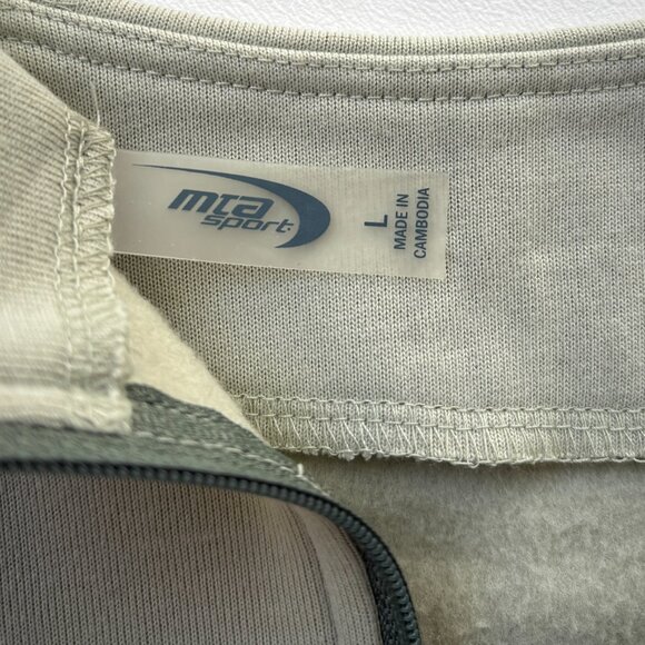 MTA Sport 1/4 Zip Cropped Long Sleeve Top Womens Size Large - Picture 6 of 8